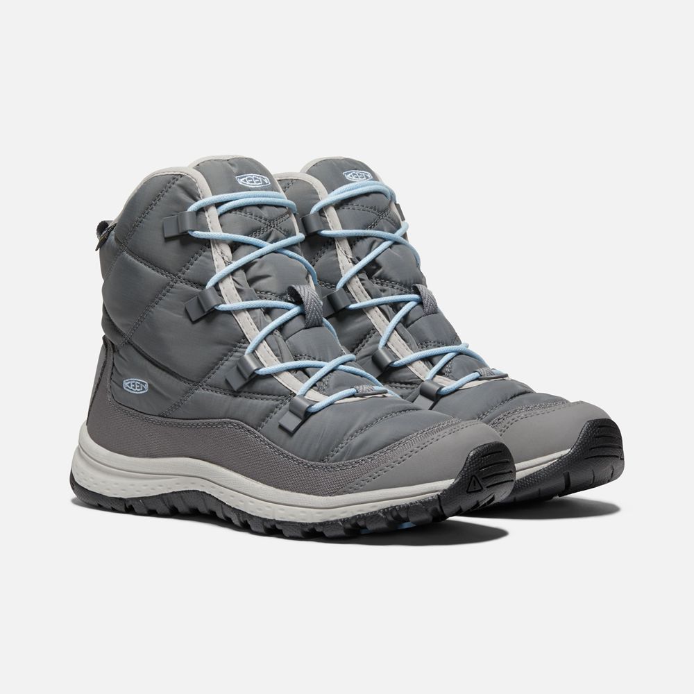 Keen Laarzen Dames Grijs - Terradora Ankle Waterproof - 27034-EHWK